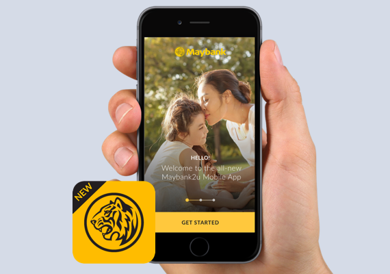 Re-designed Maybank app which is simpler and easier than ever before.